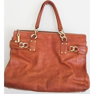 Vintage Juicy Couture Y2K Luxurious Leather Bag.  As is